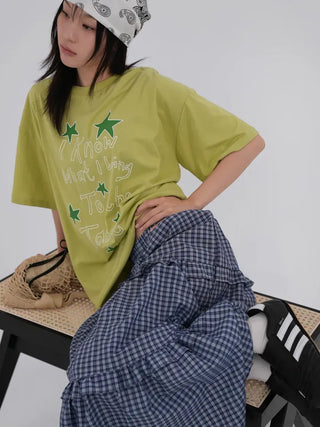 Sirenna Check Frill Tiered Skirt