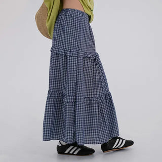 Sirenna Check Frill Tiered Skirt