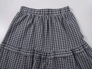 Sirenna Check Frill Tiered Skirt