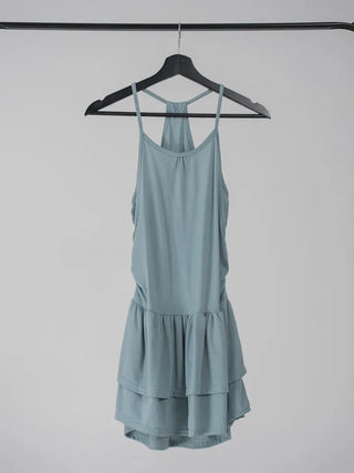 Renalia Halter Tiered Mini Dress
