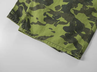 Delian Green Camo Wide Pants