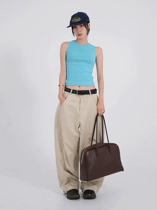Xantia Large Size Simple Square Shoulder Bag