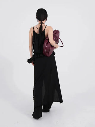 Xantia Large Size Simple Square Shoulder Bag