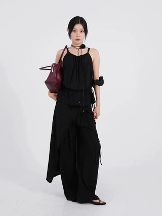 Florian Frill Wrap Layered Loose Pants