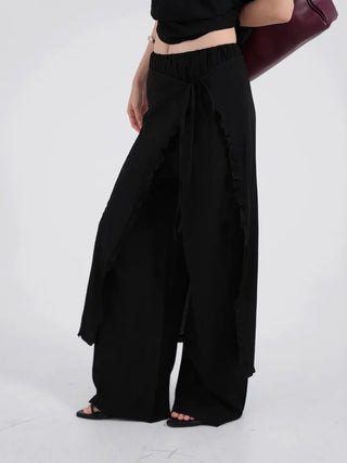 Florian Frill Wrap Layered Loose Pants