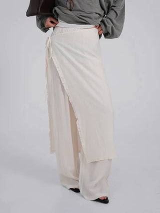 Florian Frill Wrap Layered Loose Pants