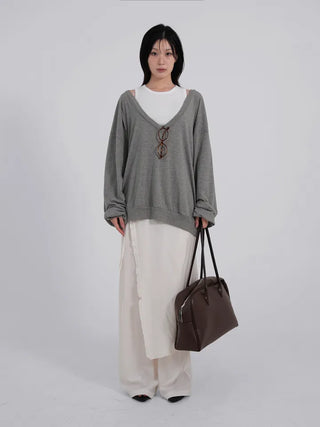 Florian Frill Wrap Layered Loose Pants
