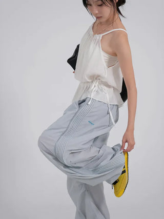 Lucien Romantic Shirred Sleeveless Blouse