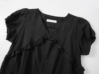 Kimi See-through Flutter Frill Blouse