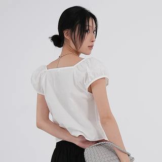 May Cap Sleeve Summer Cotton Blouse