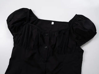 May Cap Sleeve Summer Cotton Blouse