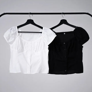 May Cap Sleeve Summer Cotton Blouse