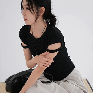 Rubo Sleeve Cut-off Basic Short Sleeve