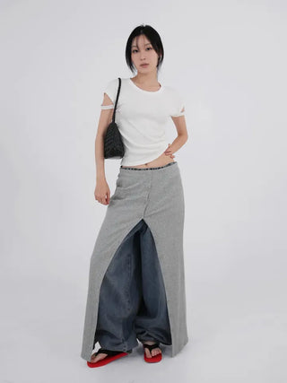 Rubo Sleeve Cut-off Basic Short Sleeve