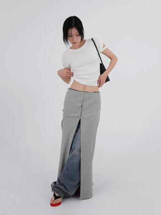 Rubo Sleeve Cut-off Basic Short Sleeve