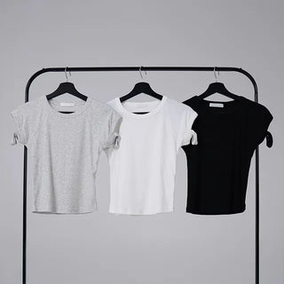 Rubo Sleeve Cut-off Basic Short Sleeve
