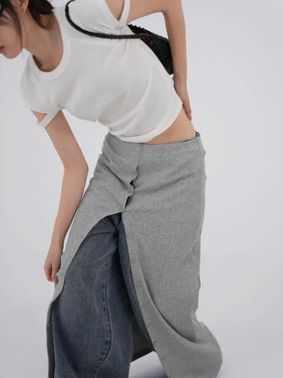 Rubo Sleeve Cut-off Basic Short Sleeve