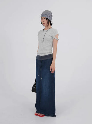 Rubo Sleeve Cut-off Basic Short Sleeve