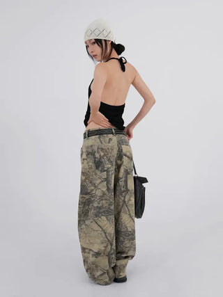 Kubin Basic Linen Halter Sleeveless Cardigan