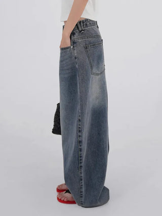 Nepo Mega Balloon Fit Washed Denim Pants