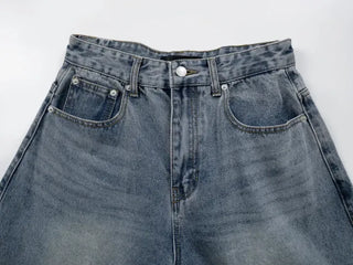 Nepo Mega Balloon Fit Washed Denim Pants