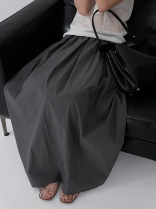 Toel Rustling Summer Balloon Long Skirt