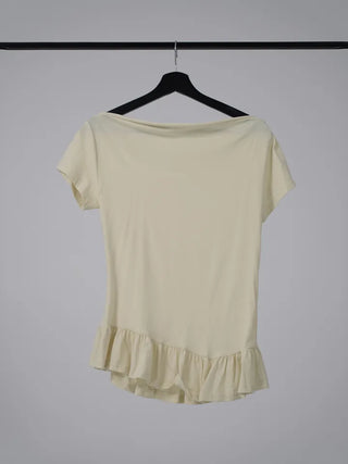 Yuko Boat Neck Flare Off-Shoulder Top