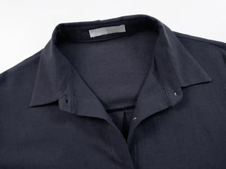 Sebin Basic Linen Crop Shirt