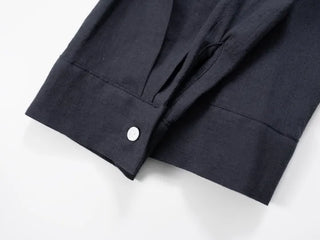 Sebin Basic Linen Crop Shirt