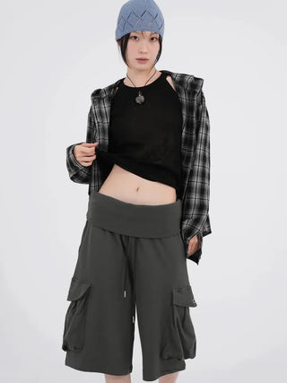 Faye Long Sleeve Check Hoodie