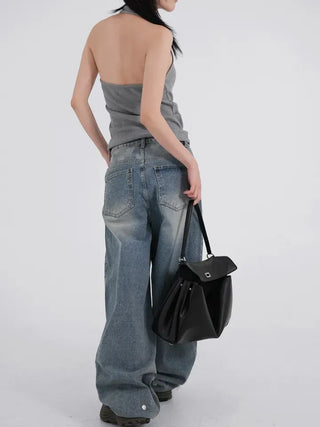 Lauren Button Halterneck Sleeveless