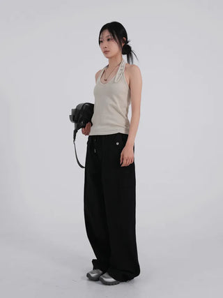 Lauren Button Halterneck Sleeveless