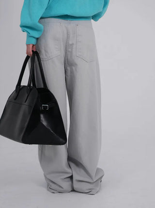 Dearning Slub Cotton Wide Pants