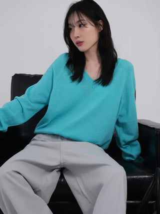 Dearning Slub Cotton Wide Pants