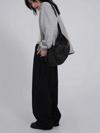 Dearning Slub Cotton Wide Pants