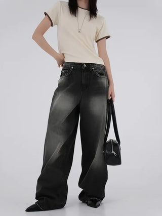 Mapu Color Block Modal Ringer Short Sleeve T-shirt