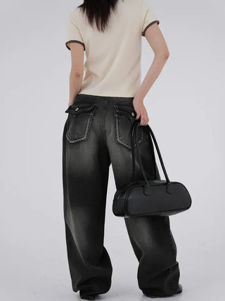 Mapu Color Block Modal Ringer Short Sleeve T-shirt