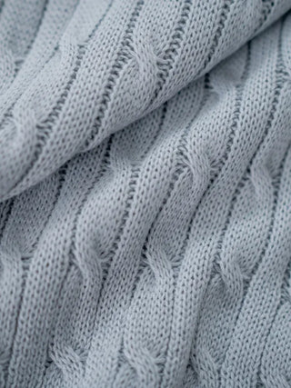 Chino V-Neck Cable Knit