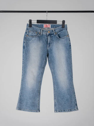 Daru Low-Rise Capri Denim Pants