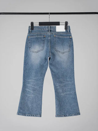Daru Low-Rise Capri Denim Pants