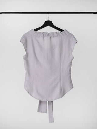 SOV Soft Tie Off Blouse