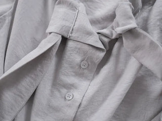 SOV Soft Tie Off Blouse