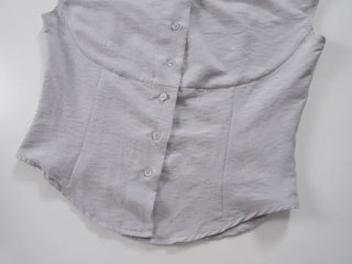 SOV Soft Tie Off Blouse