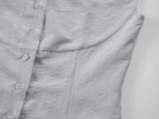 SOV Soft Tie Off Blouse