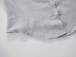 SOV Soft Tie Off Blouse