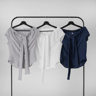 SOV Soft Tie Off Blouse