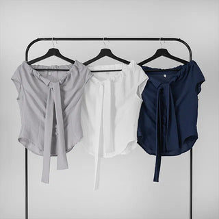 SOV Soft Tie Off Blouse