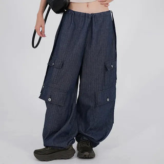 Emo Double Pocket String Balloon Pants
