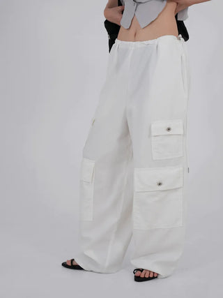 Emo Double Pocket String Balloon Pants