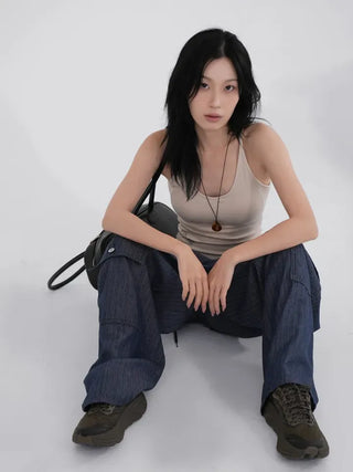Emo Double Pocket String Balloon Pants